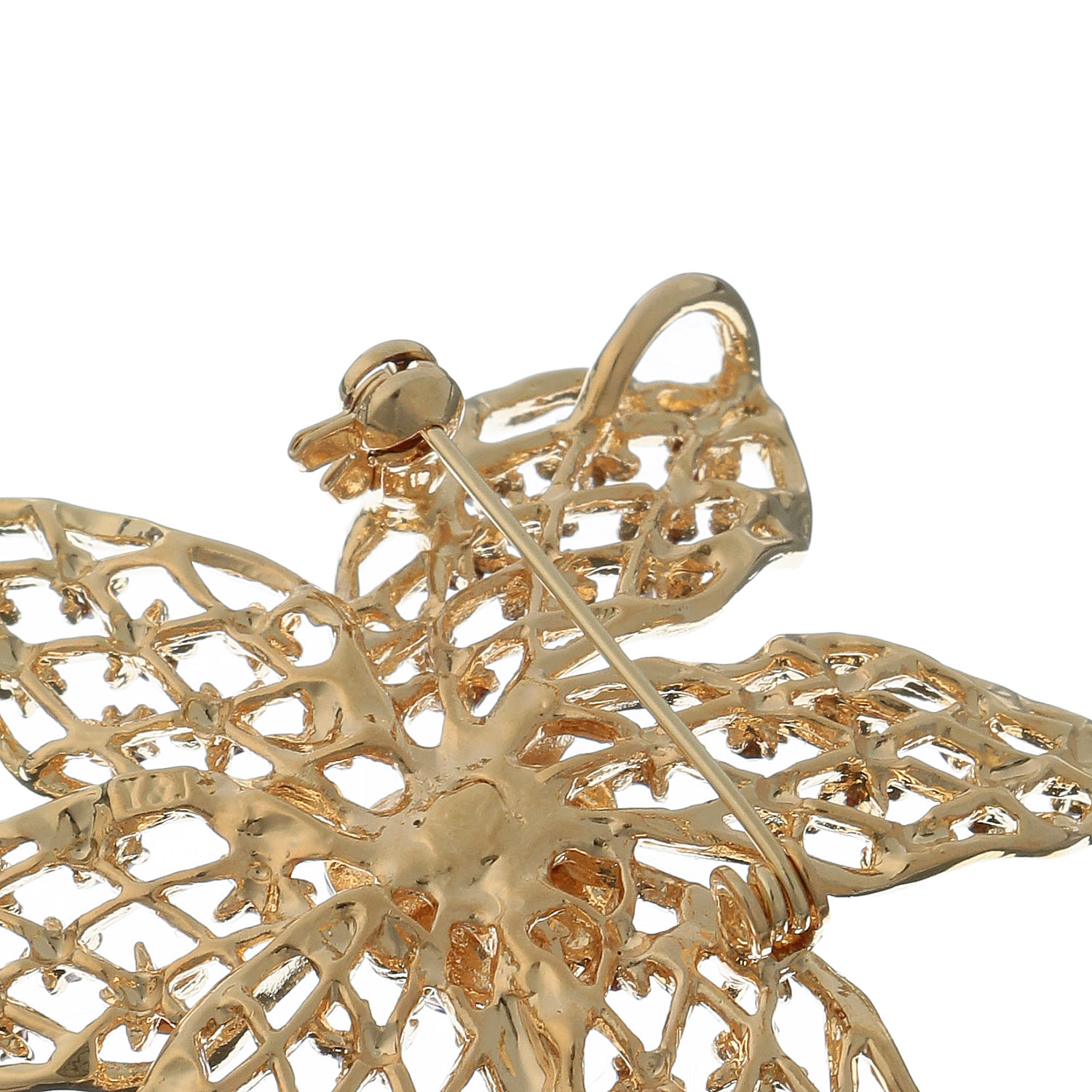 透かし花びらブローチ - 画像4