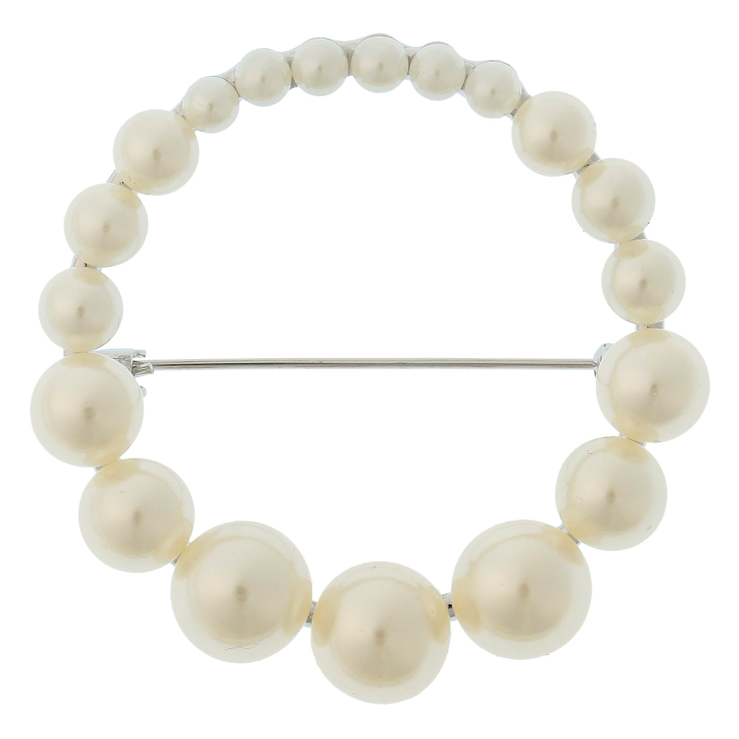 サークルパールブローチ