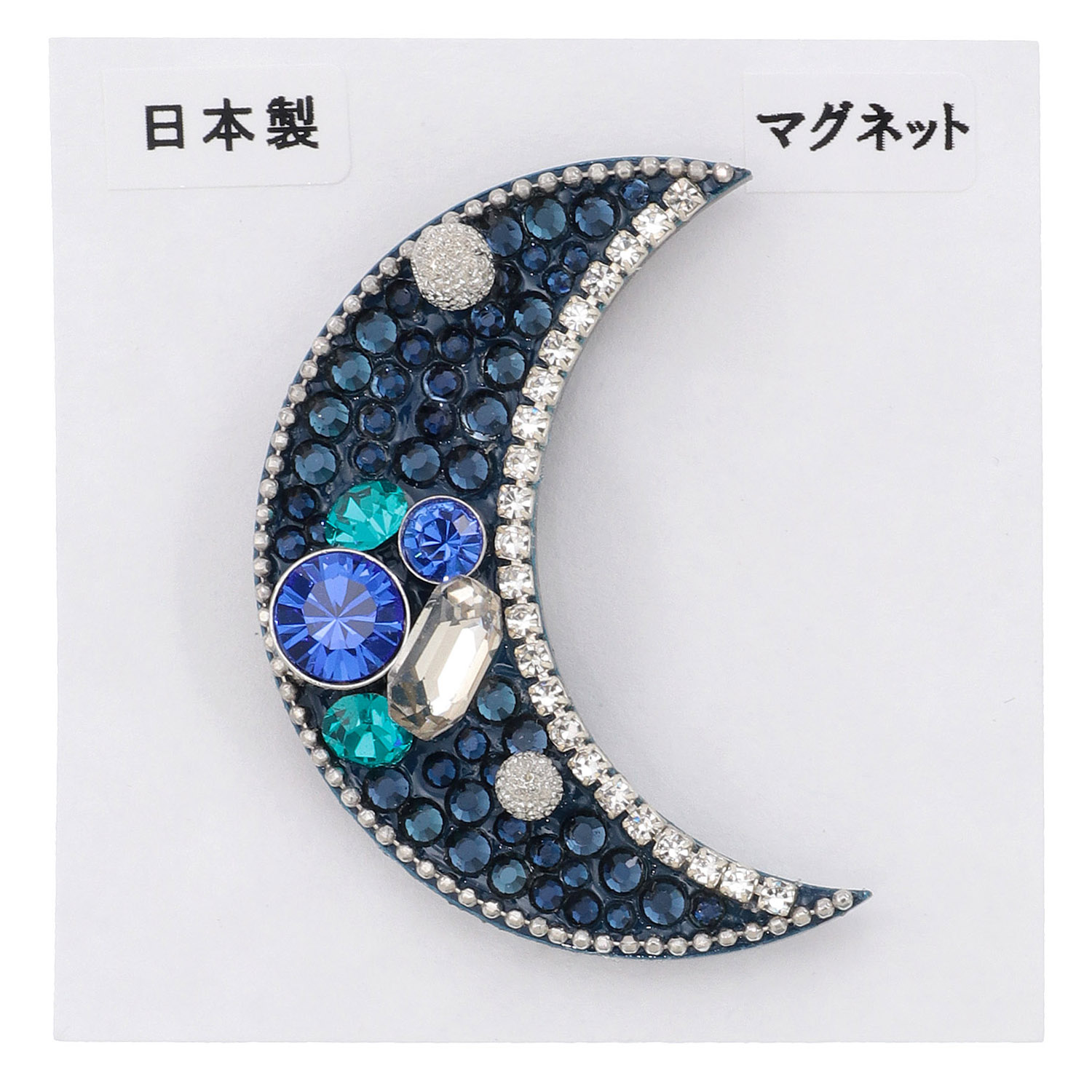 三日月ビジューマグネットブローチ - 画像3