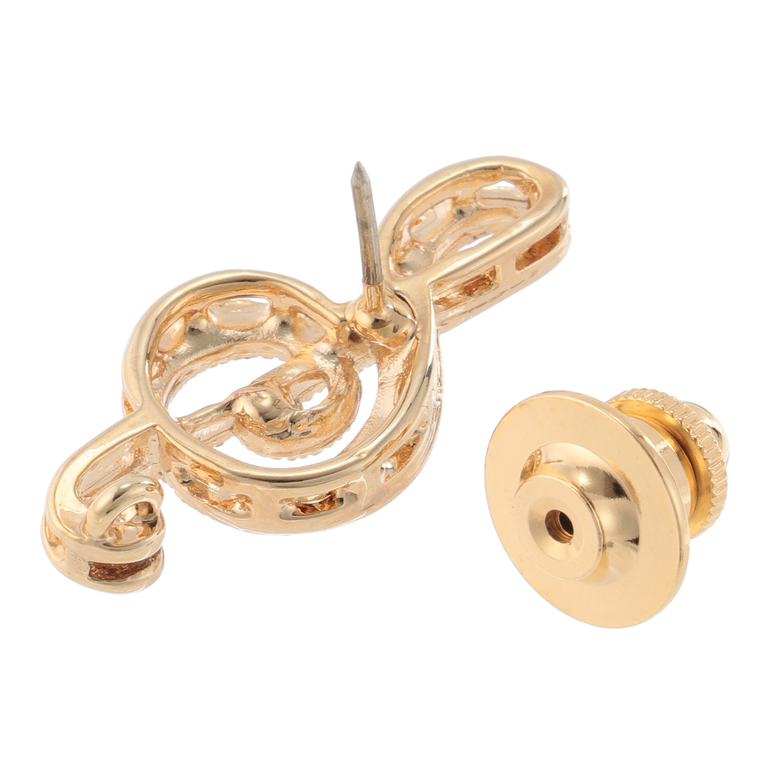 ト音記号ピンブローチ - 画像4