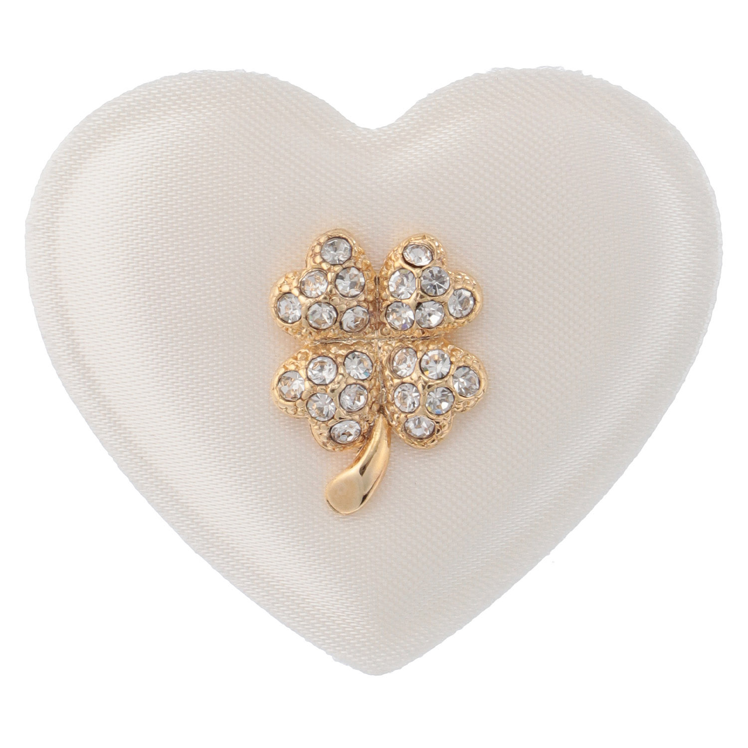 四つ葉クローバーピンブローチ - 画像3