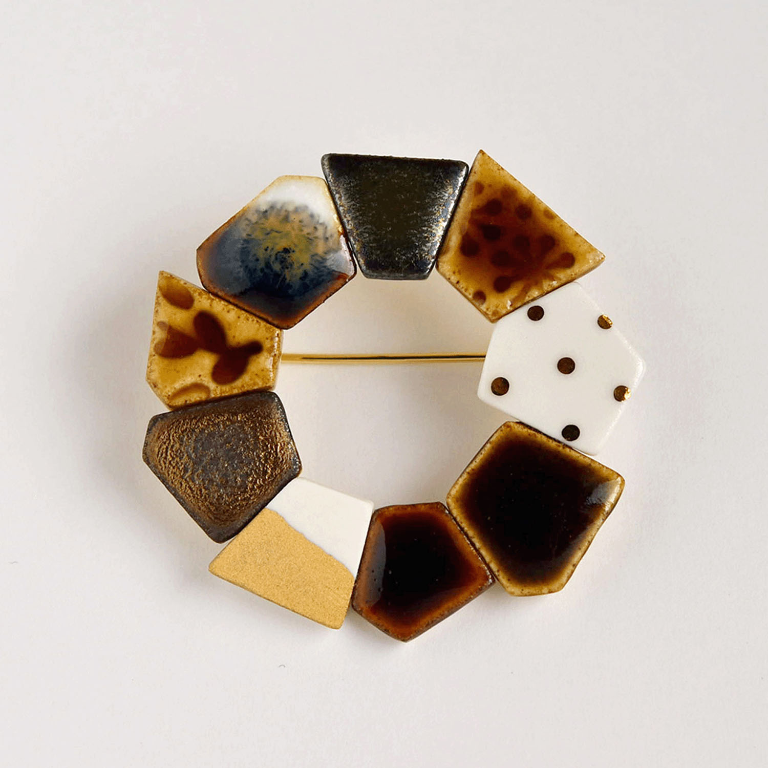 ORIDE ChiSE（おりでちせ）陶製ブローチ サークル型 - 画像8