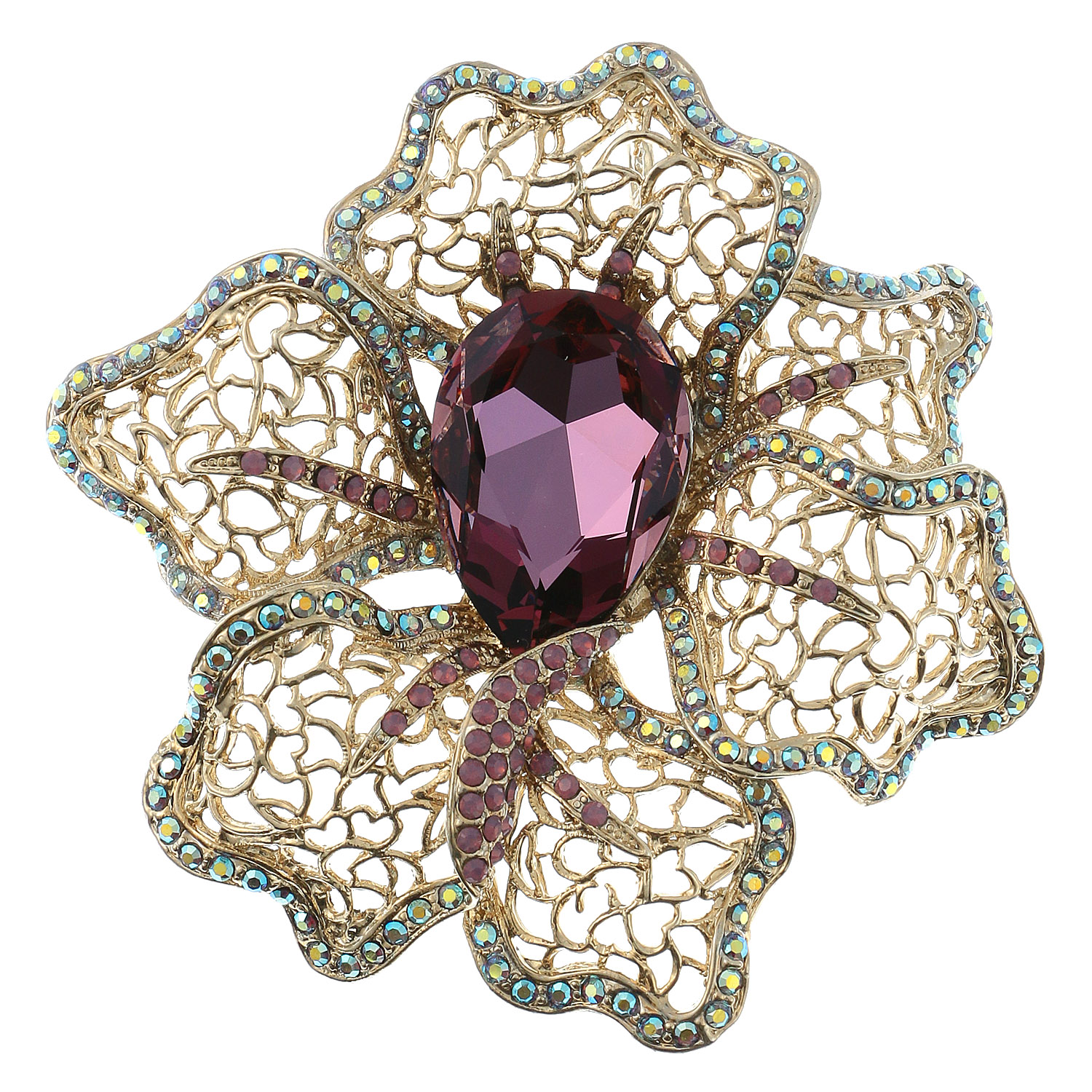 フラワーブローチ