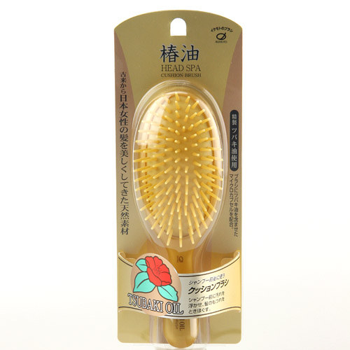 椿クッションブラシ ゴールド