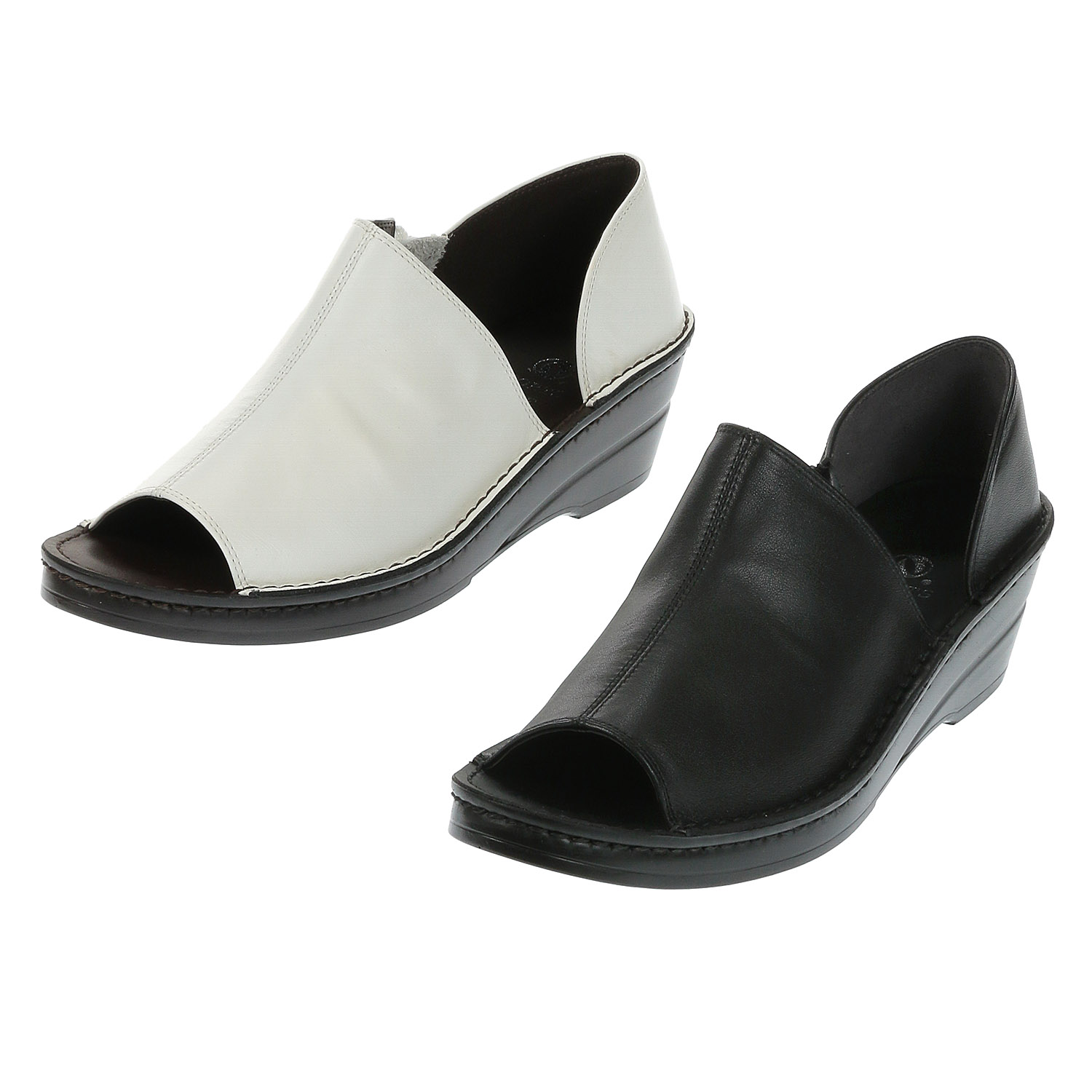 SPORTS NINE 前空きウェッジシューズ265－3273