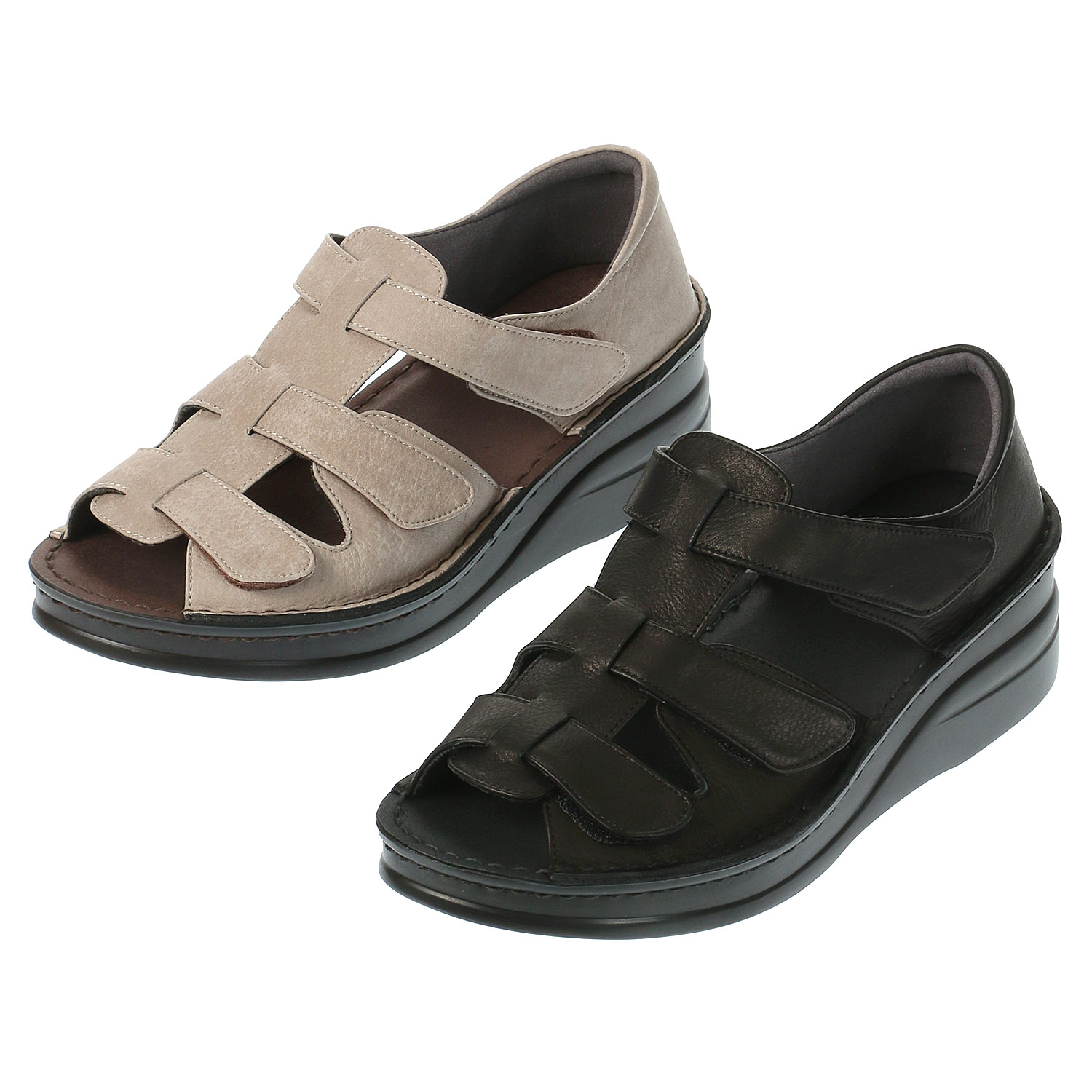 Puts 踵付きレザーサンダル 4245