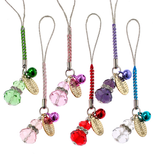 クリスタル瓢箪根付