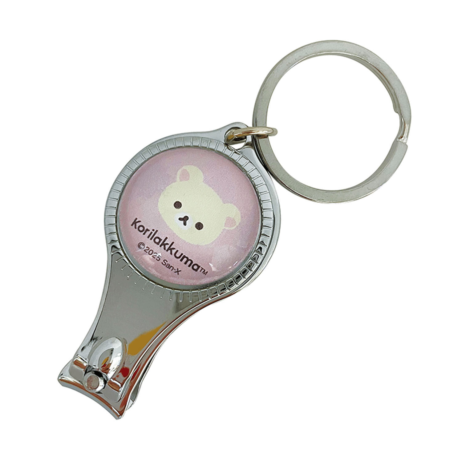 リラックマ ガラス爪切りキーホルダー - 画像2