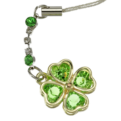 クリスタル 四葉レーンストラップ - 画像2