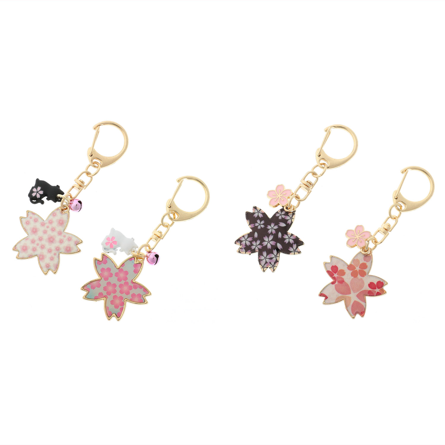 キャスト桜パーツ付きキーホルダー アソート