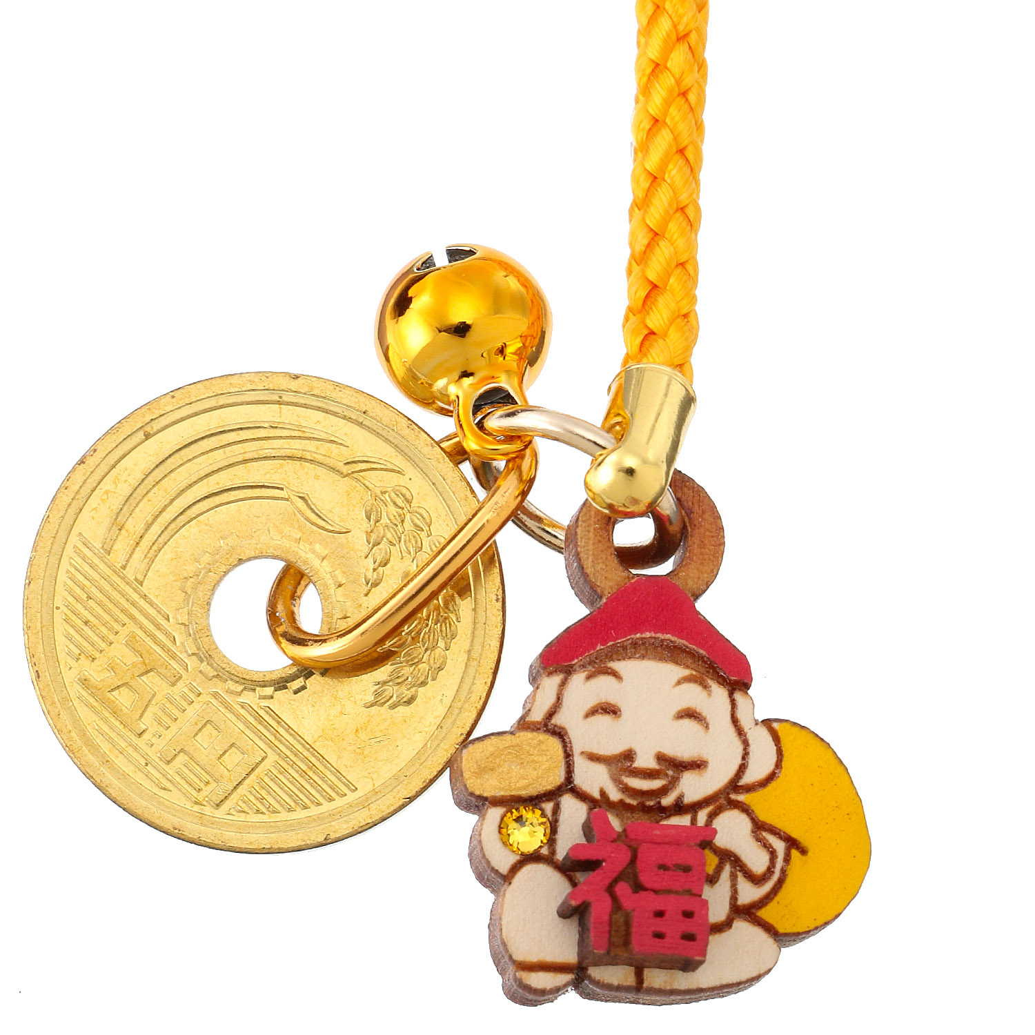 金運石付大黒様5円付 - 画像2