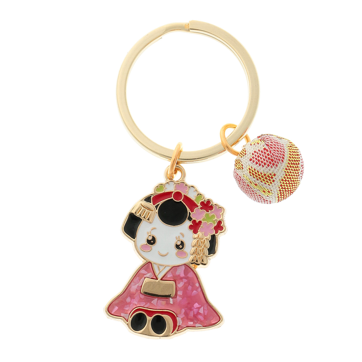 天然貝入りの舞子キーホルダー - 画像2