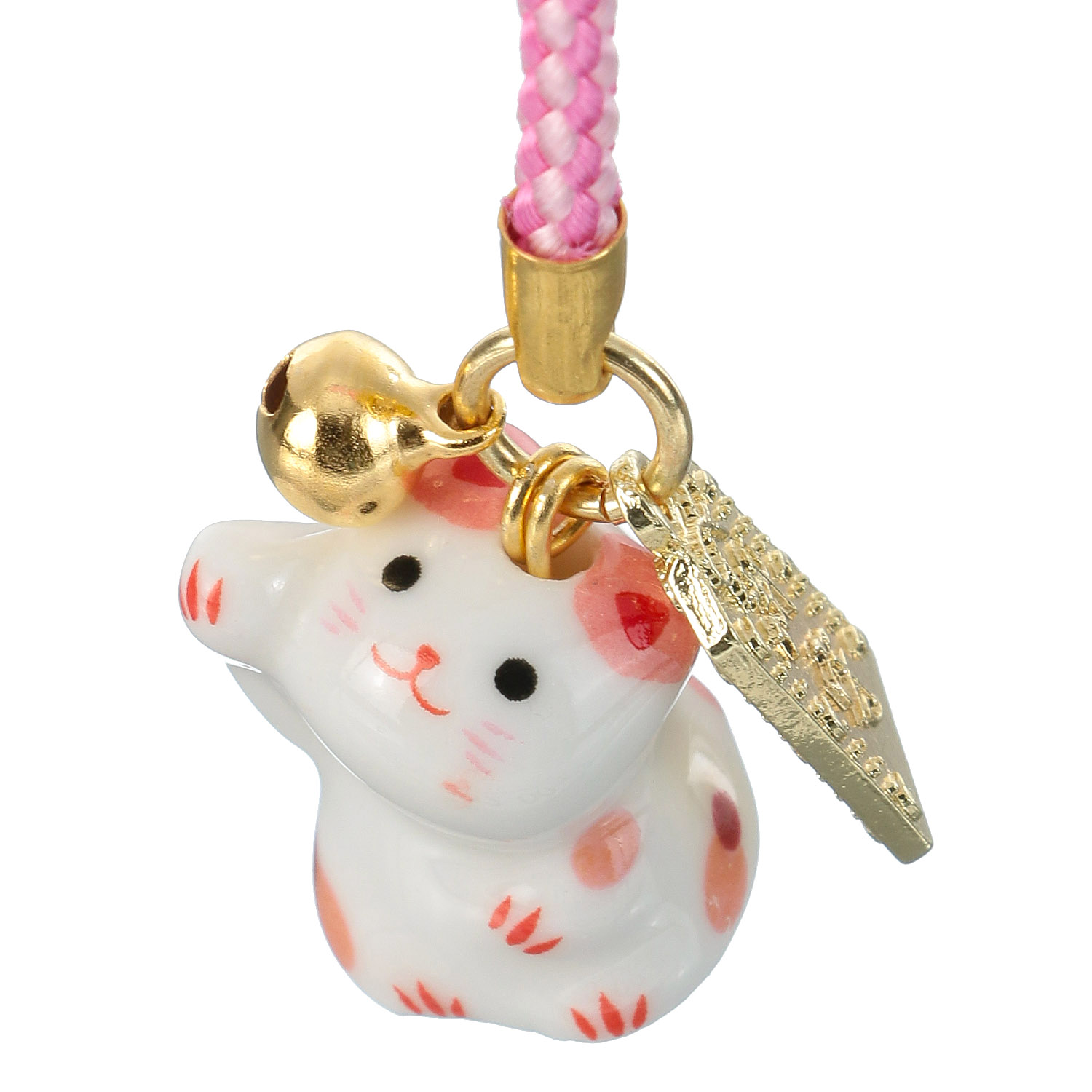 陶器おねだり猫御守付き根付 - 画像3