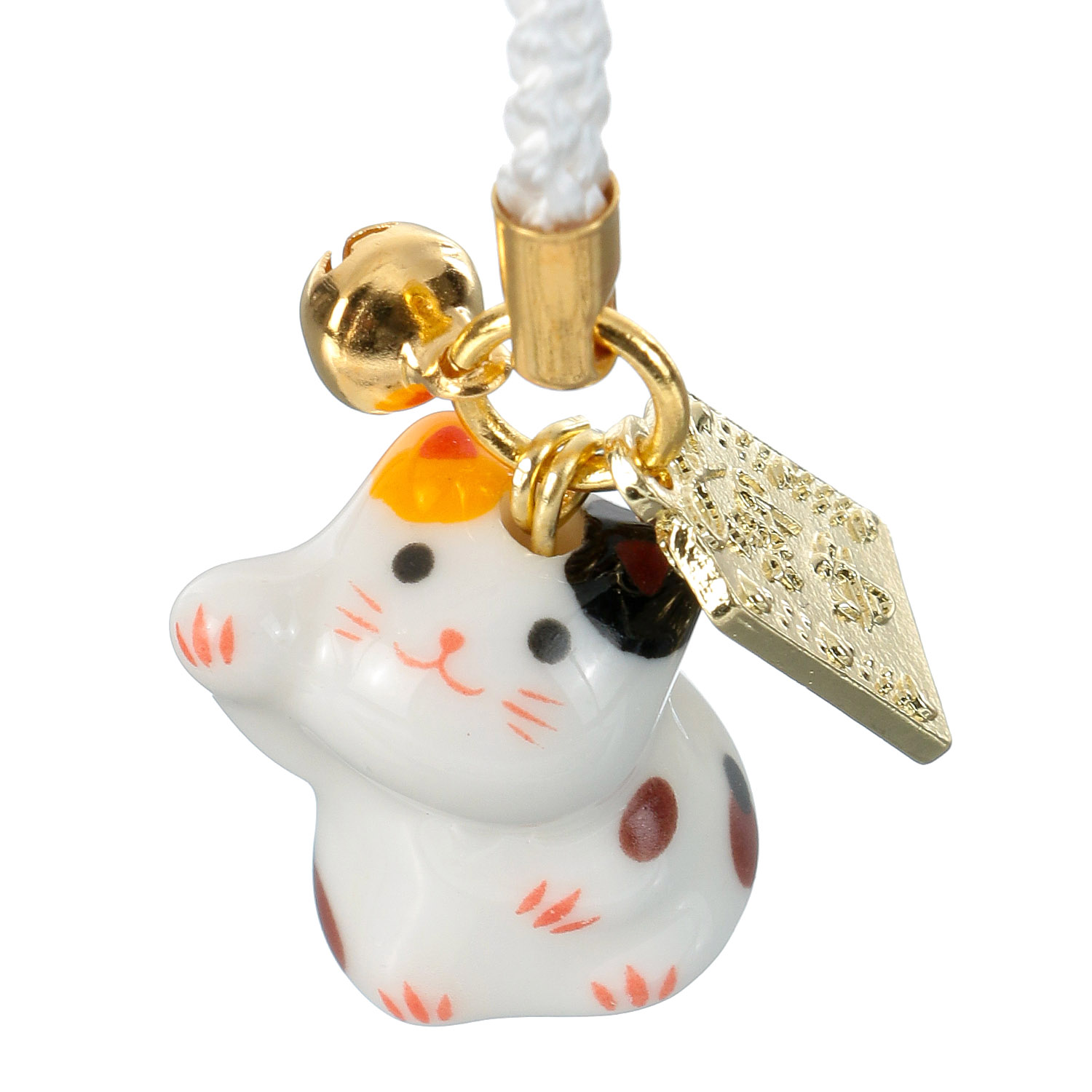 陶器おねだり猫御守付き根付 - 画像5