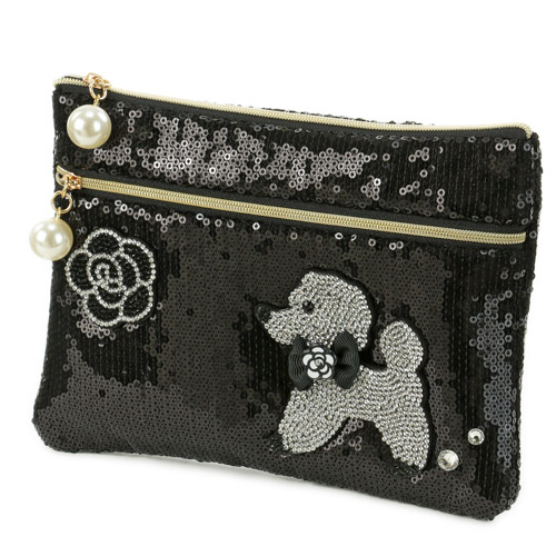 スパンコールWファスナーポ－チ - 画像2