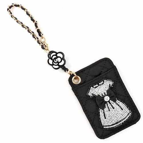 キルティングリール付きパスケース ドレス - 画像3