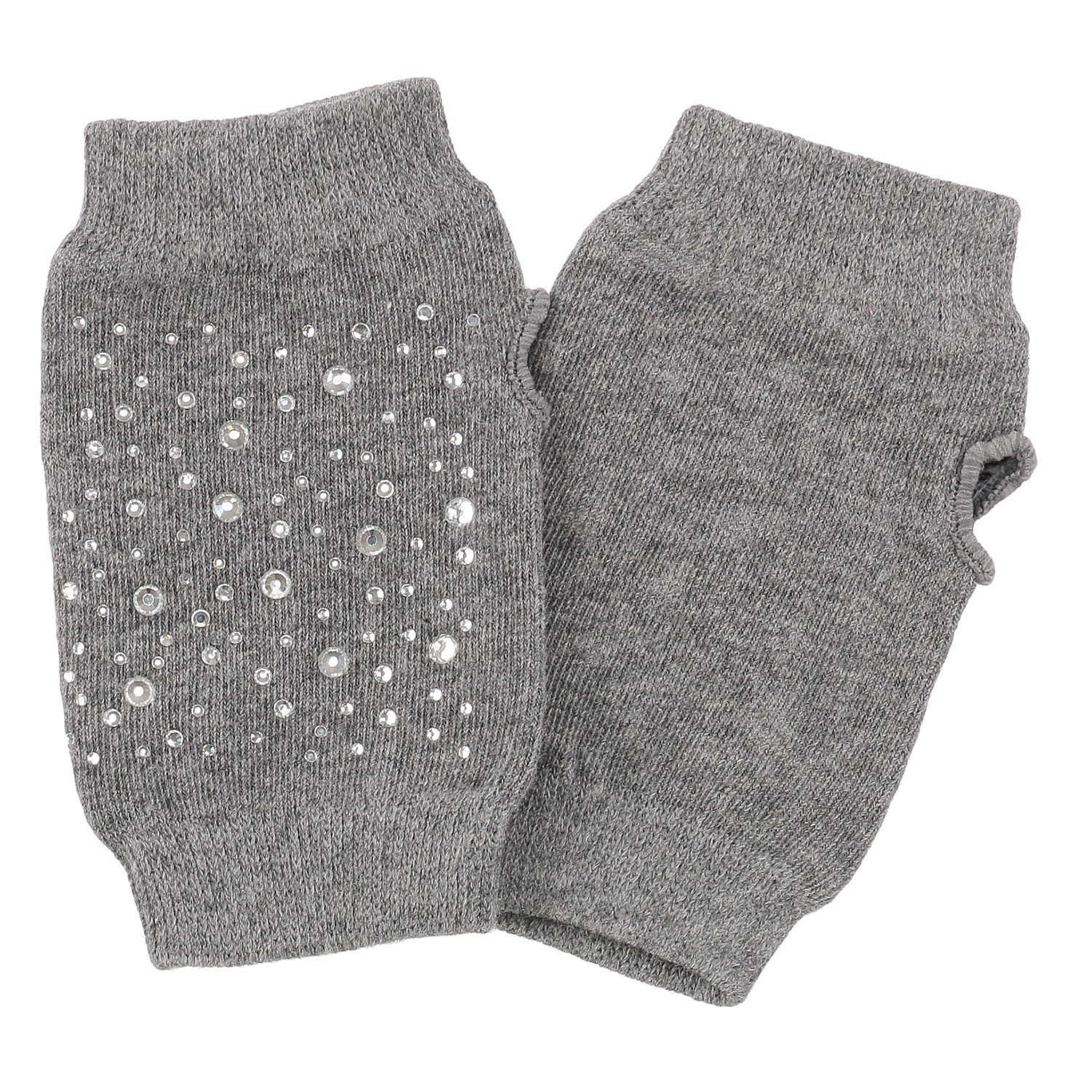 キラキラ指無し手袋 ストーン