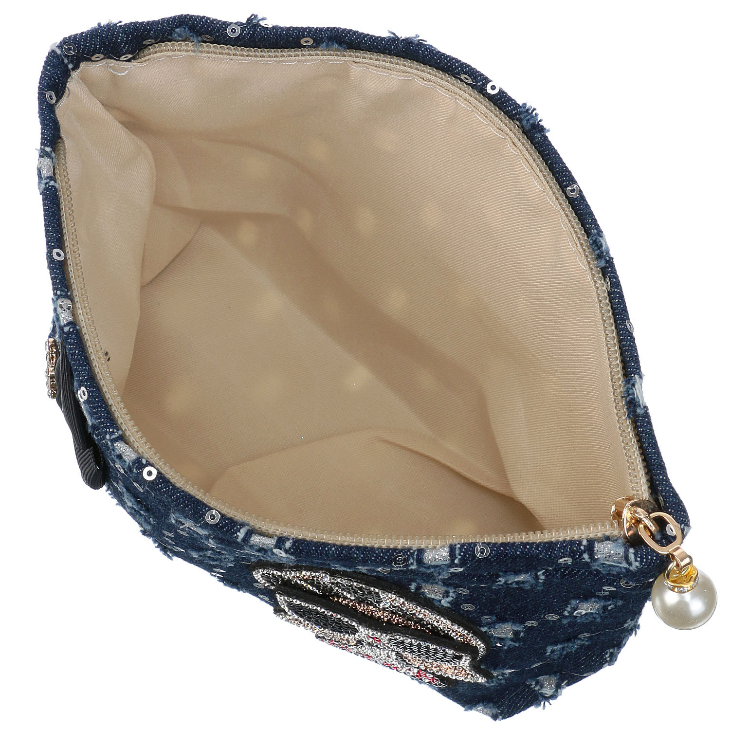 デコレーション デニムスクエアポーチ - 画像4