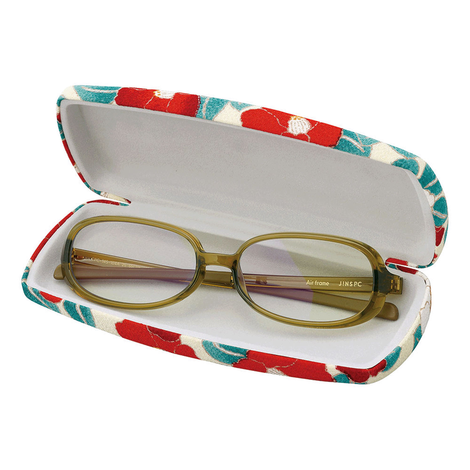 椿柄メガネケース - 画像4