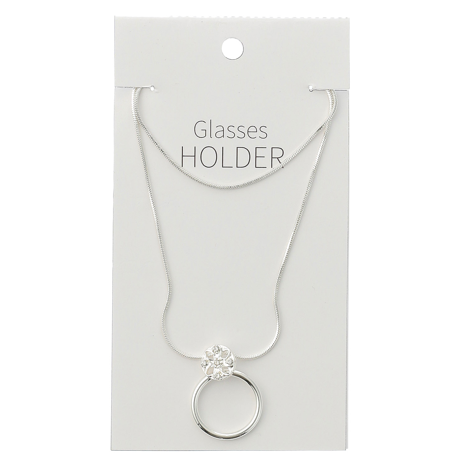 メタルグラスホルダーネックレス