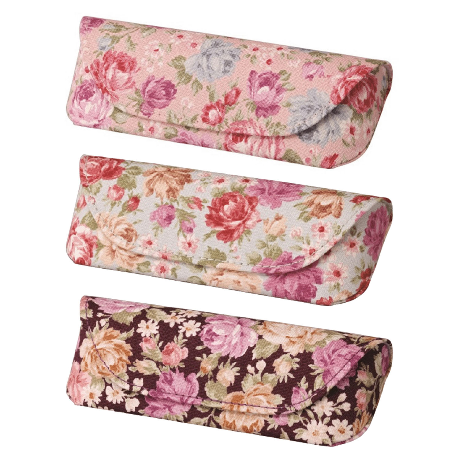 ローズ柄メガネケース