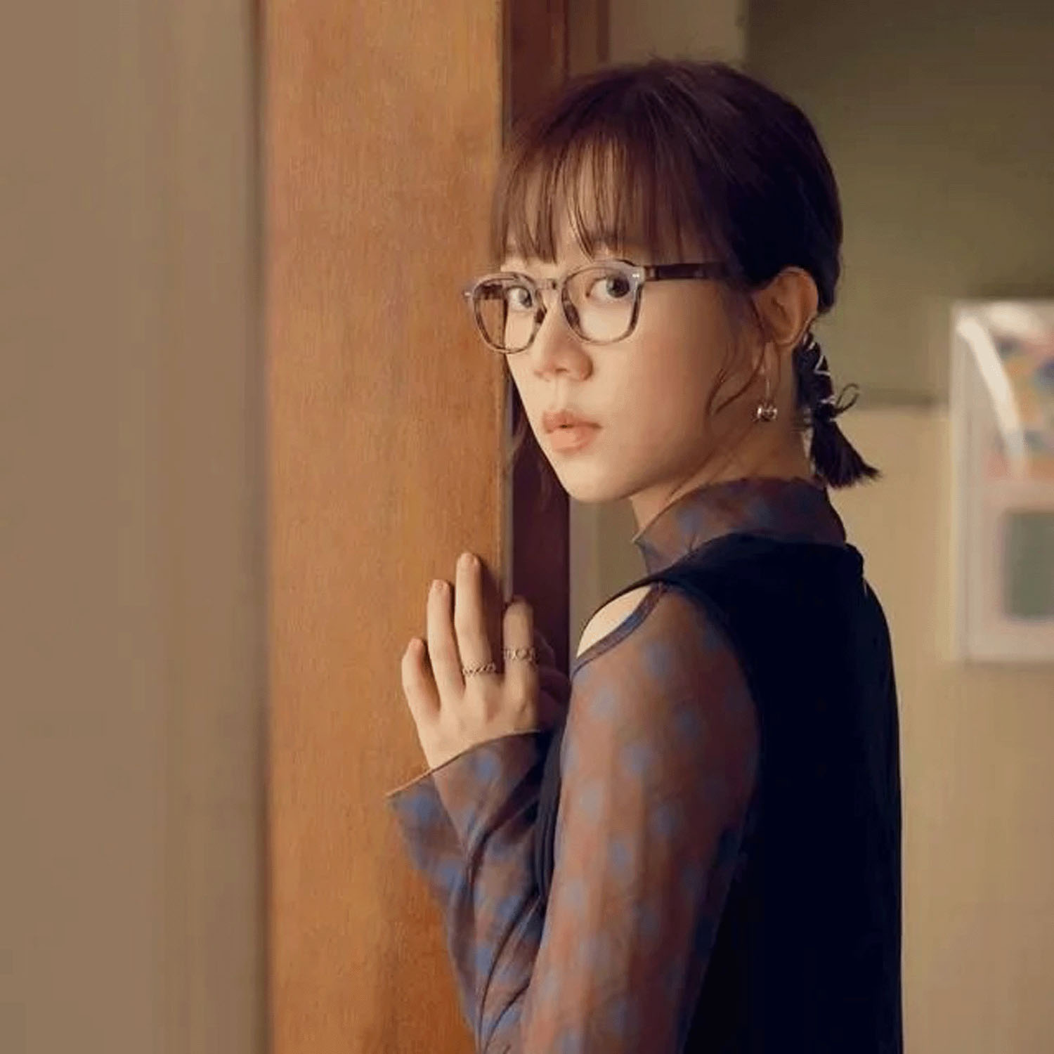 【LE FOON】Vintage crown ARリーディンググラス ブラウンデミ