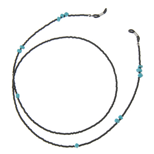 グラスコード 黒・ターコイズ