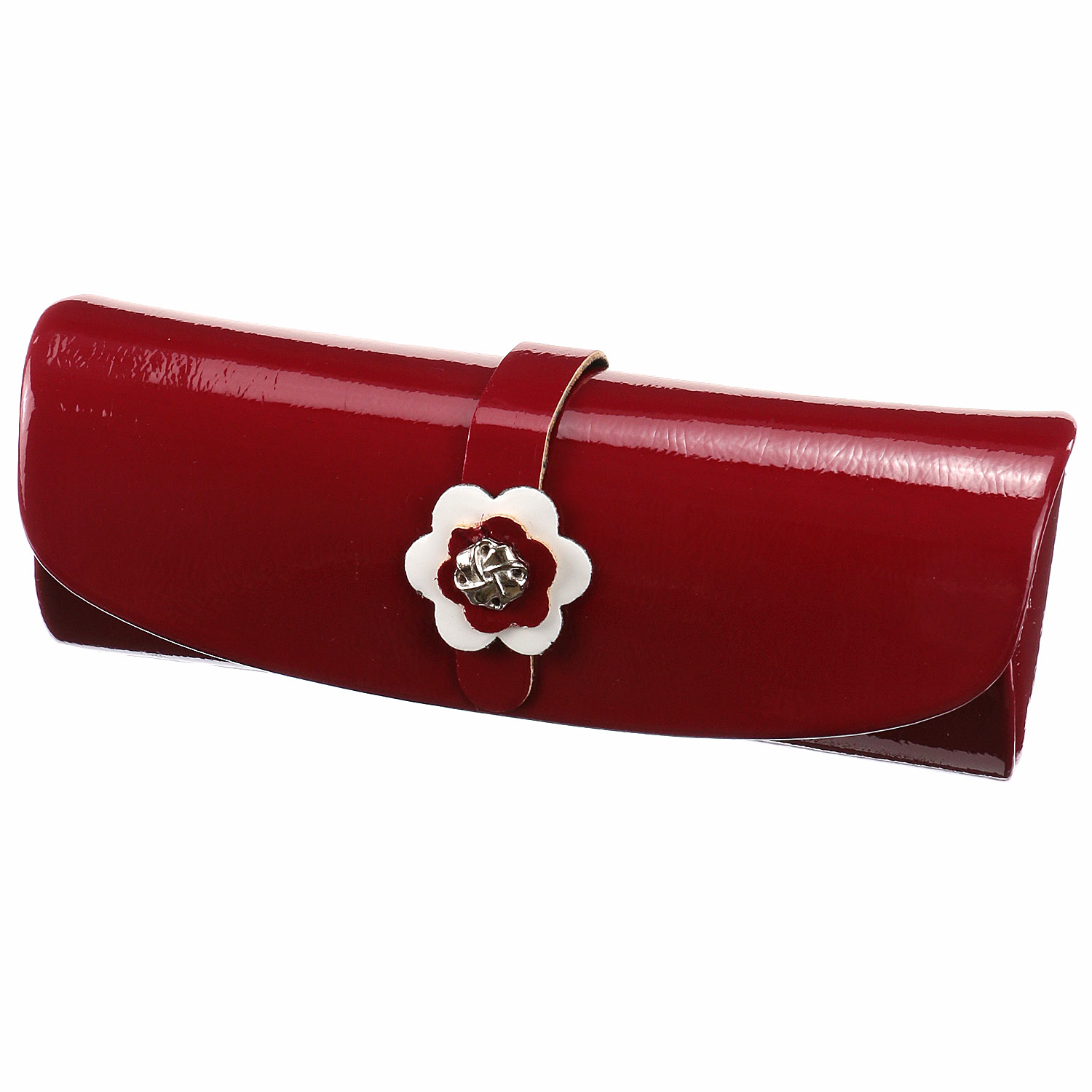 エナメル眼鏡ケース 花ベルト - 画像3