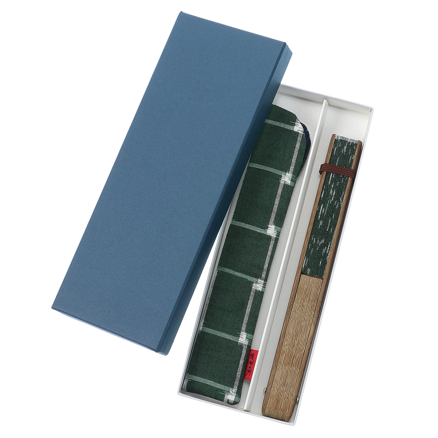 【儀右ヱ門】久留米絣扇子セット - 画像7