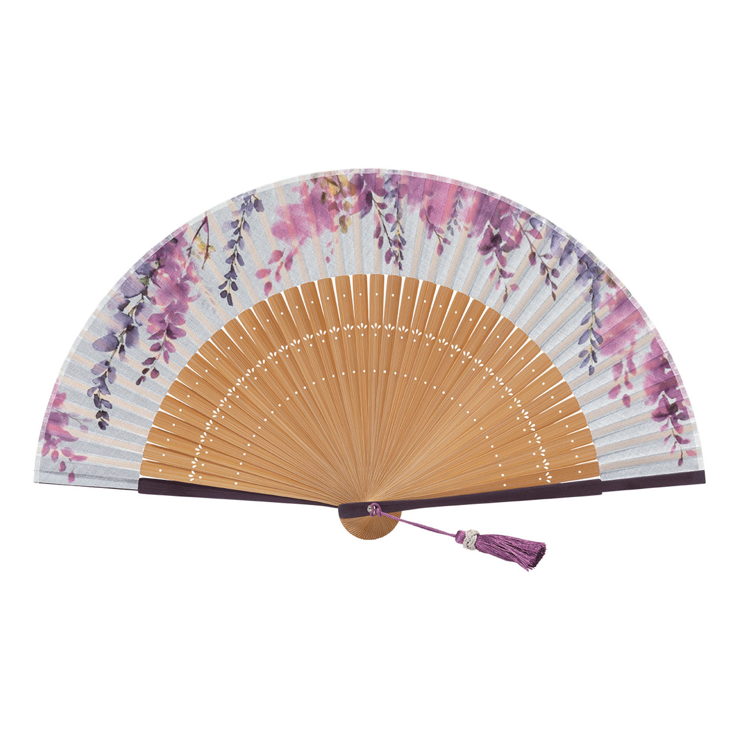 婦人扇子セット華霞 藤