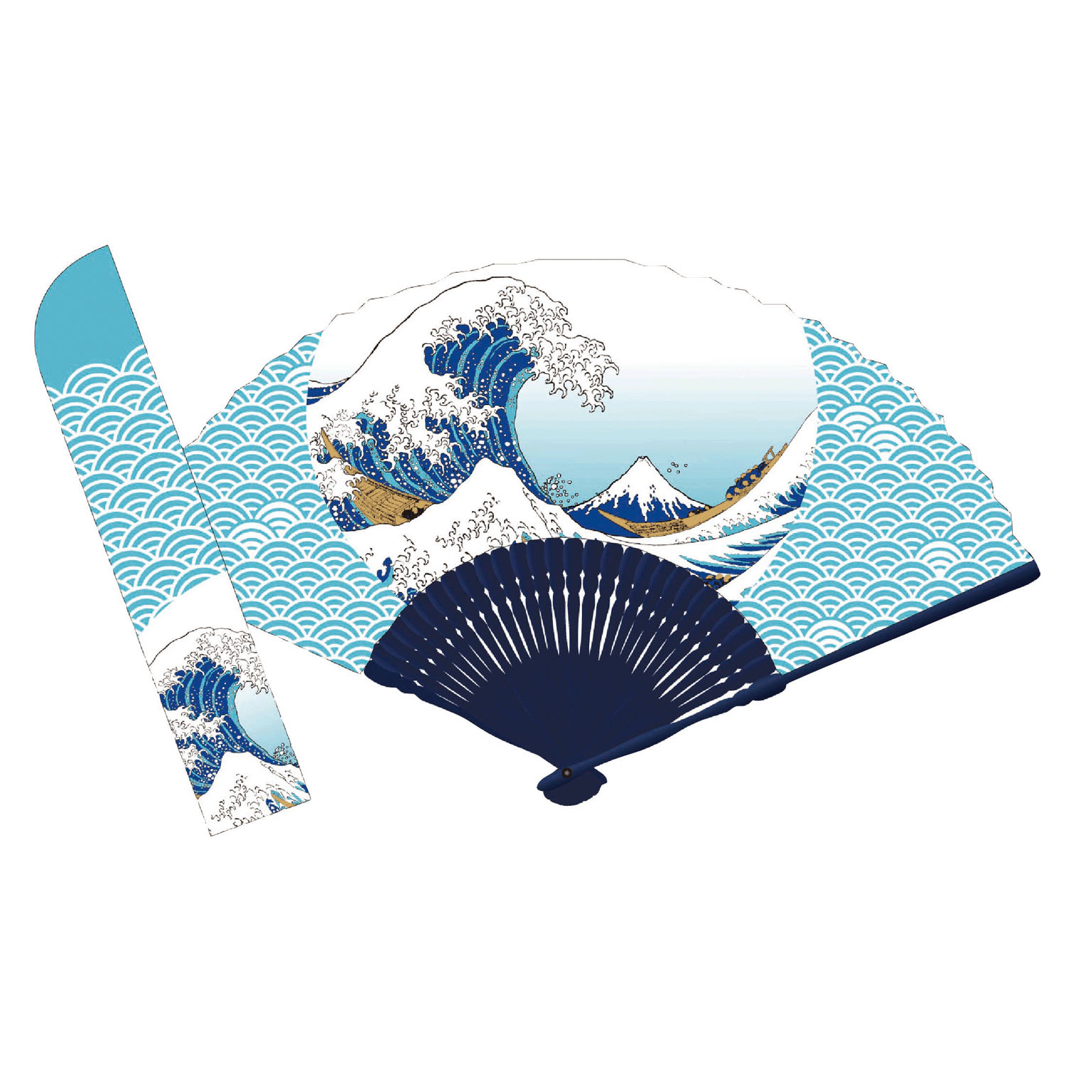 【2026年3月17日より価格変更】扇子袋付セット 浪裏