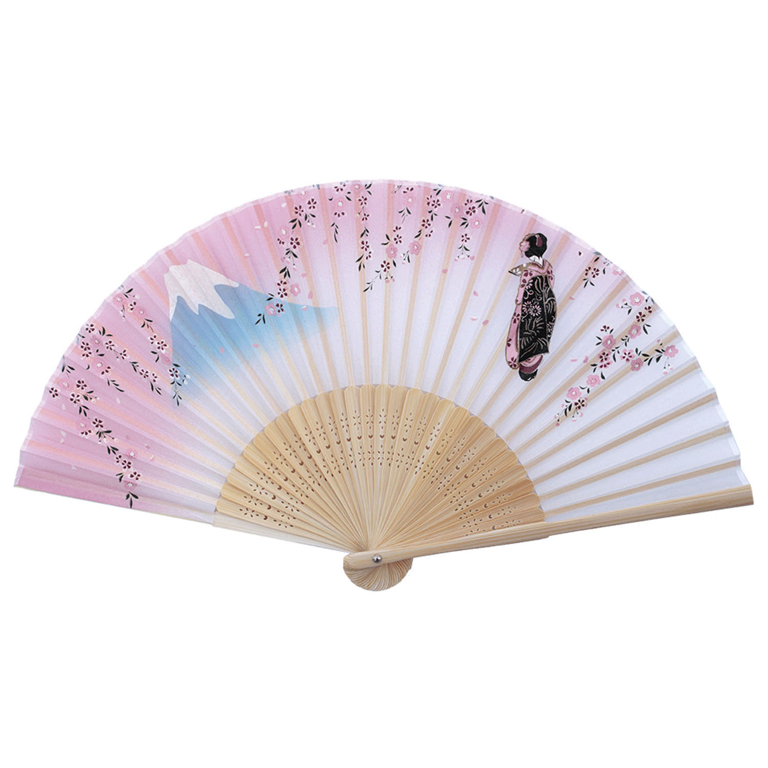 婦人扇子富士舞妓 - 画像2