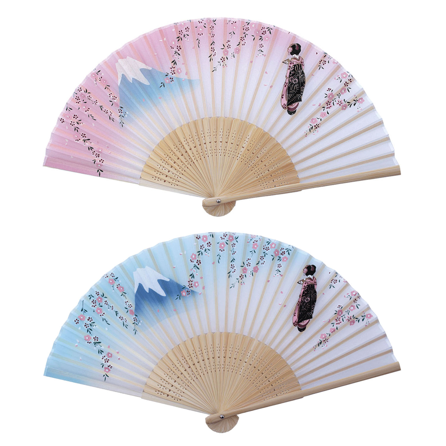 婦人扇子富士舞妓