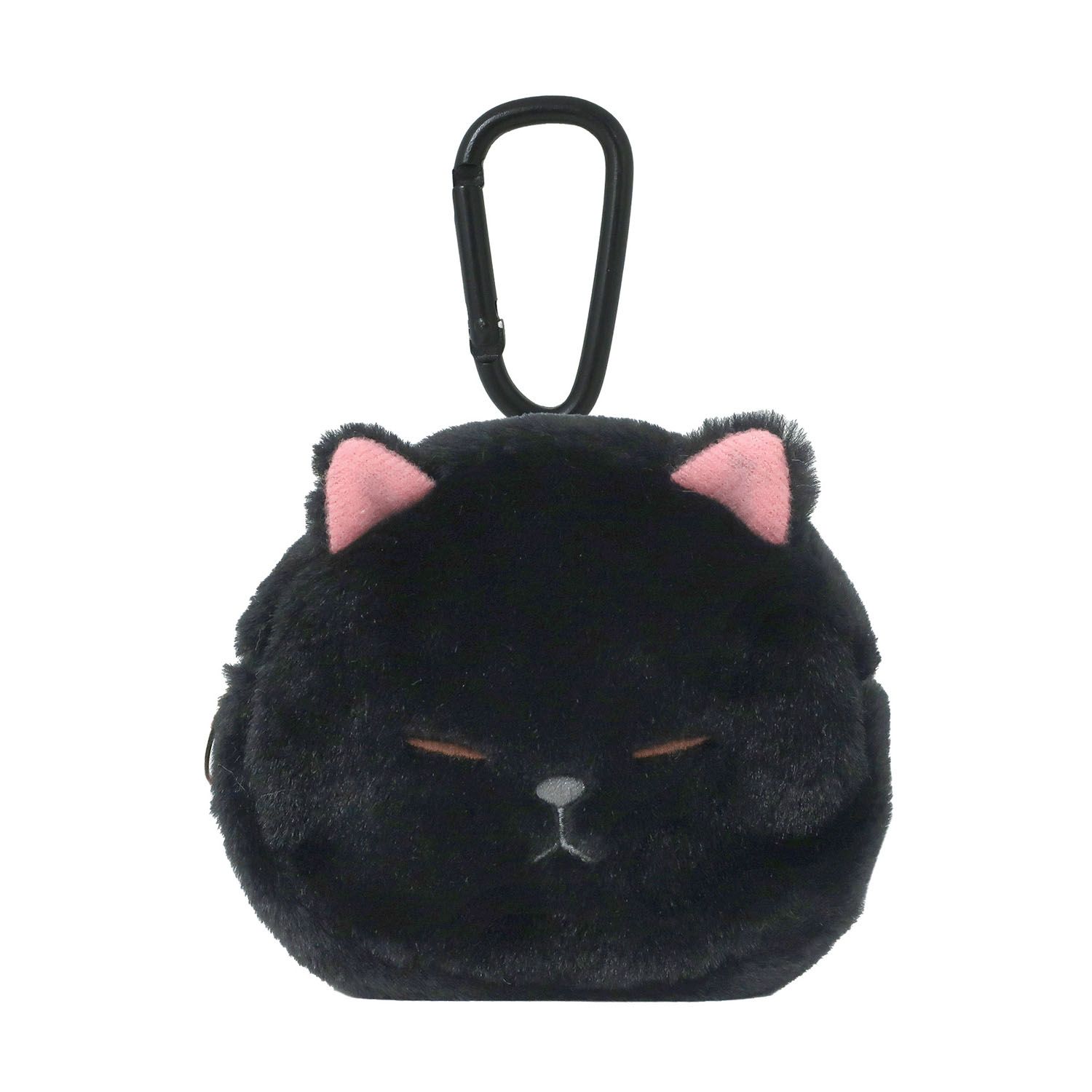 ぼうみたいなねこ カラビナ付きミニポーチ くろぼう