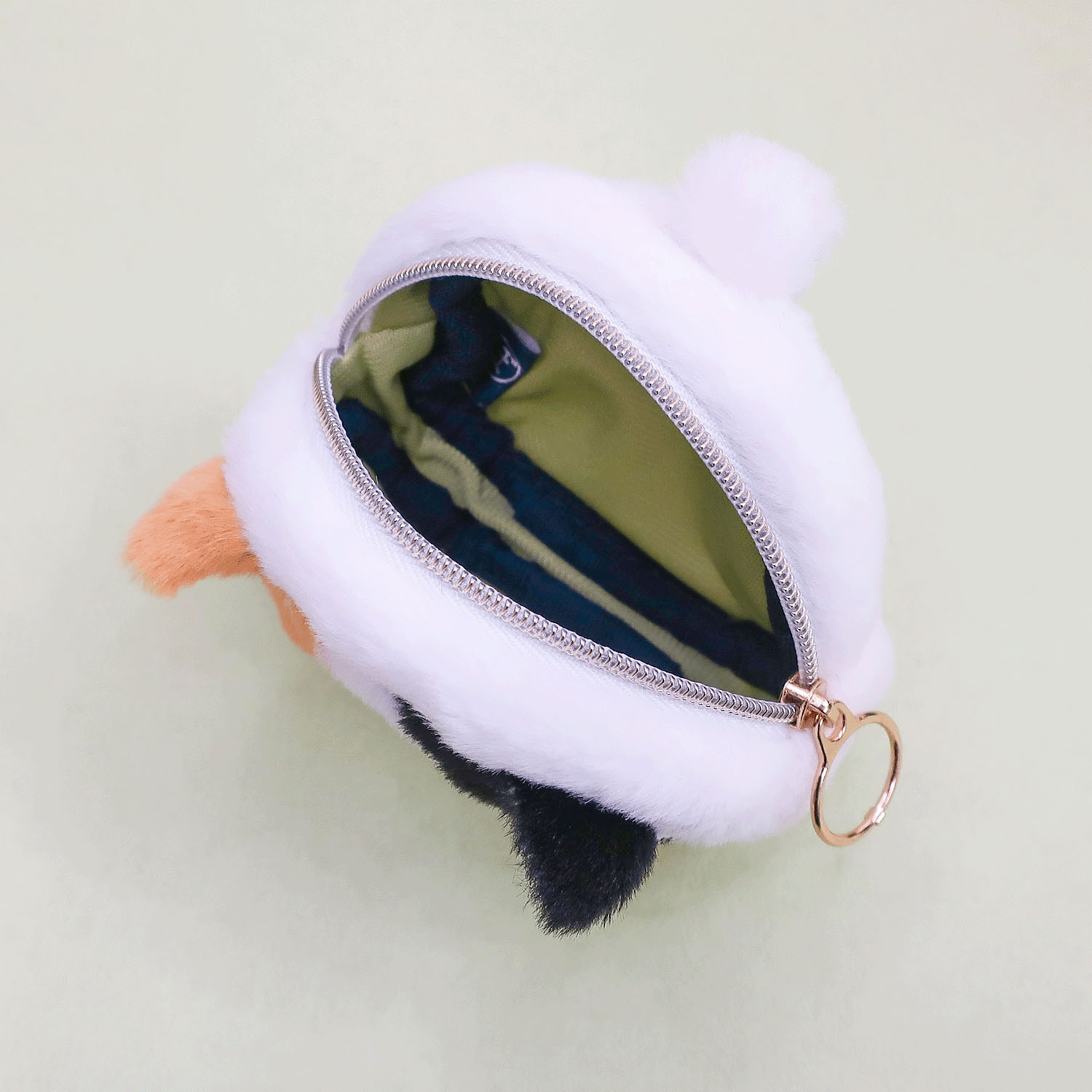 ぼうみたいなねこ カラビナ付きミニポーチ みけぼう - 画像2