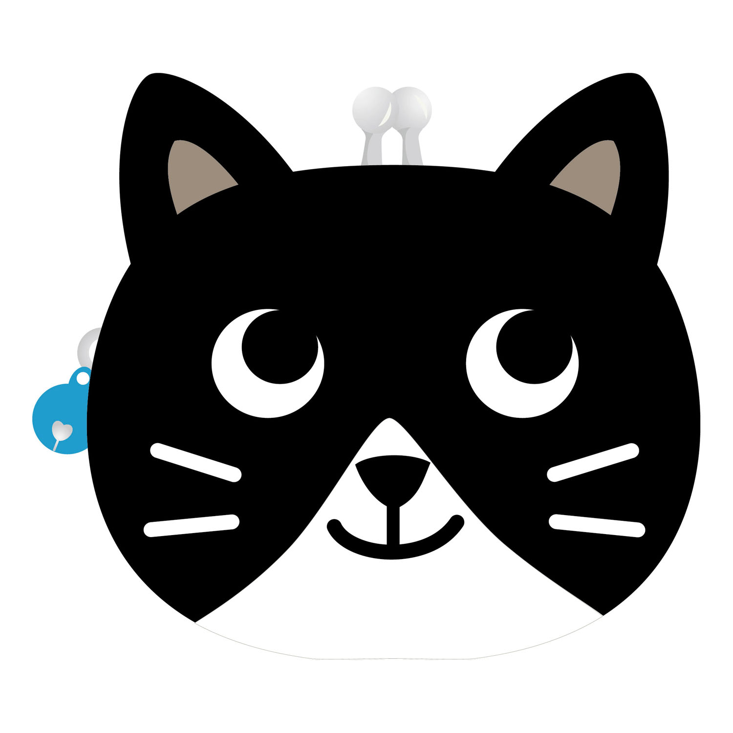 ぬいぐるみがま口 ハチワレ