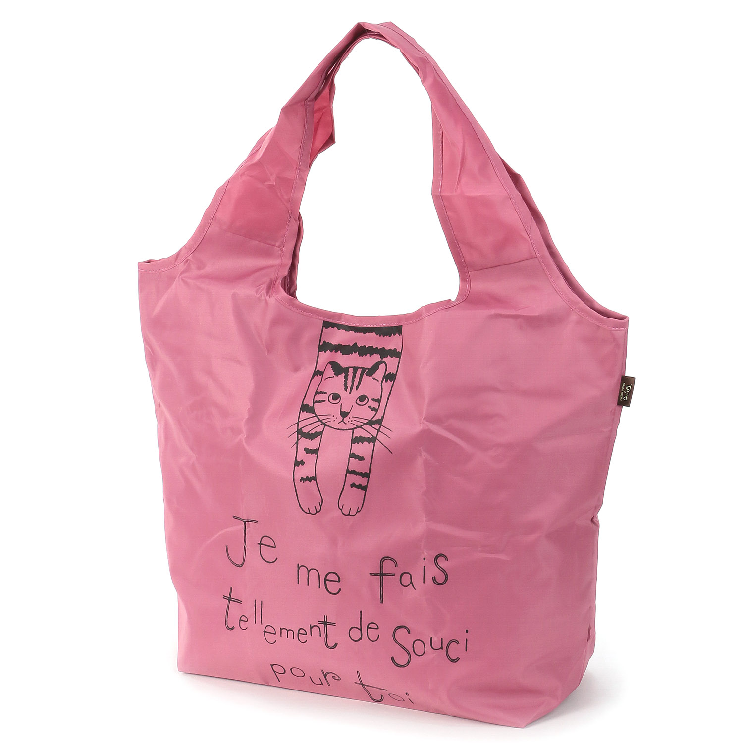 タルティーヌ保冷エコバッグ ぶら下がり ピンク - 画像2