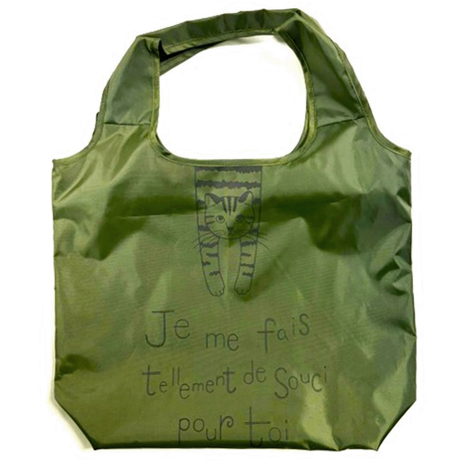 タルティーヌ保冷エコバッグ ぶら下がり オリーブ