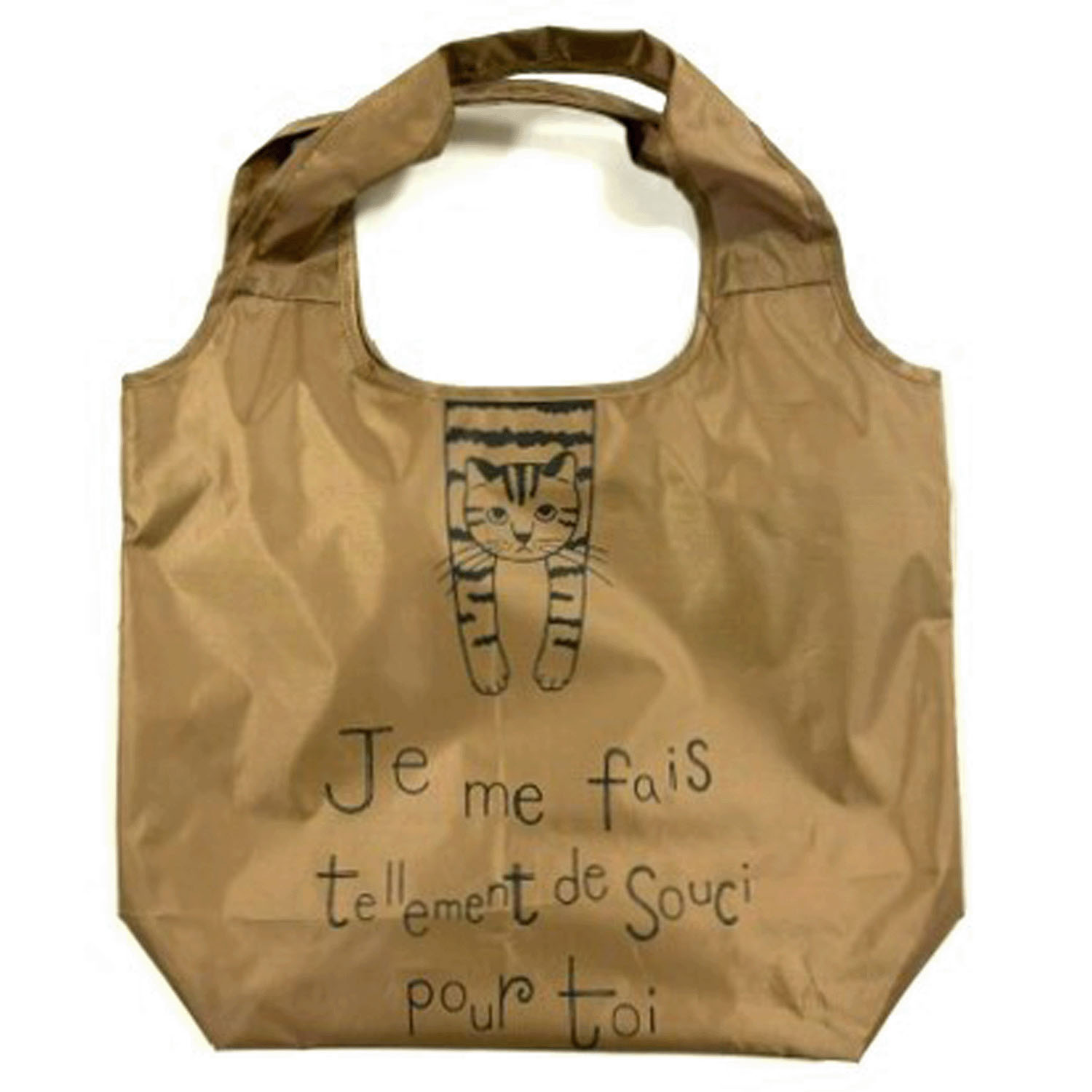 タルティーヌ保冷エコバッグ ぶら下がり ブラウン