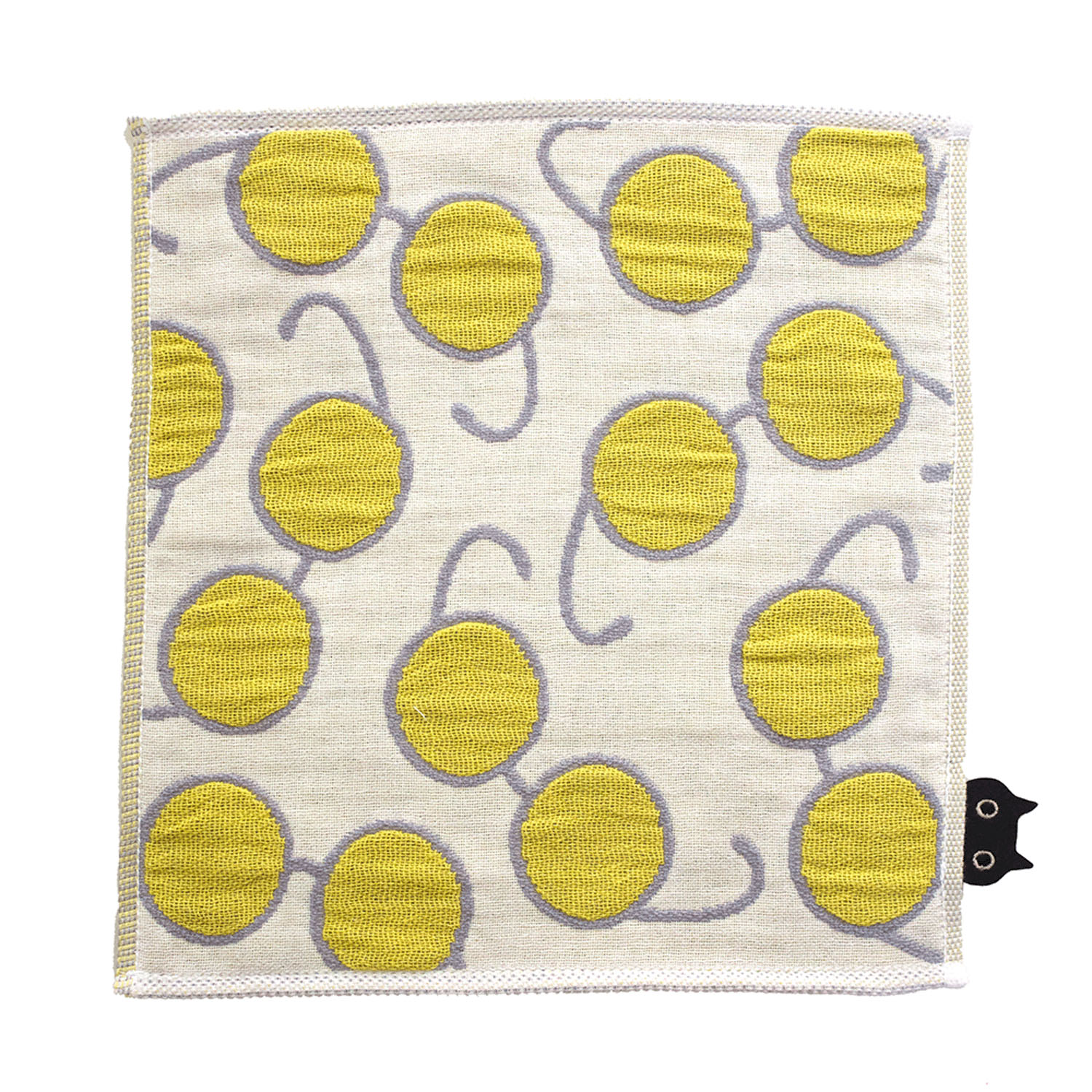 三重ガーゼミニハンカチ メガネ - 画像3