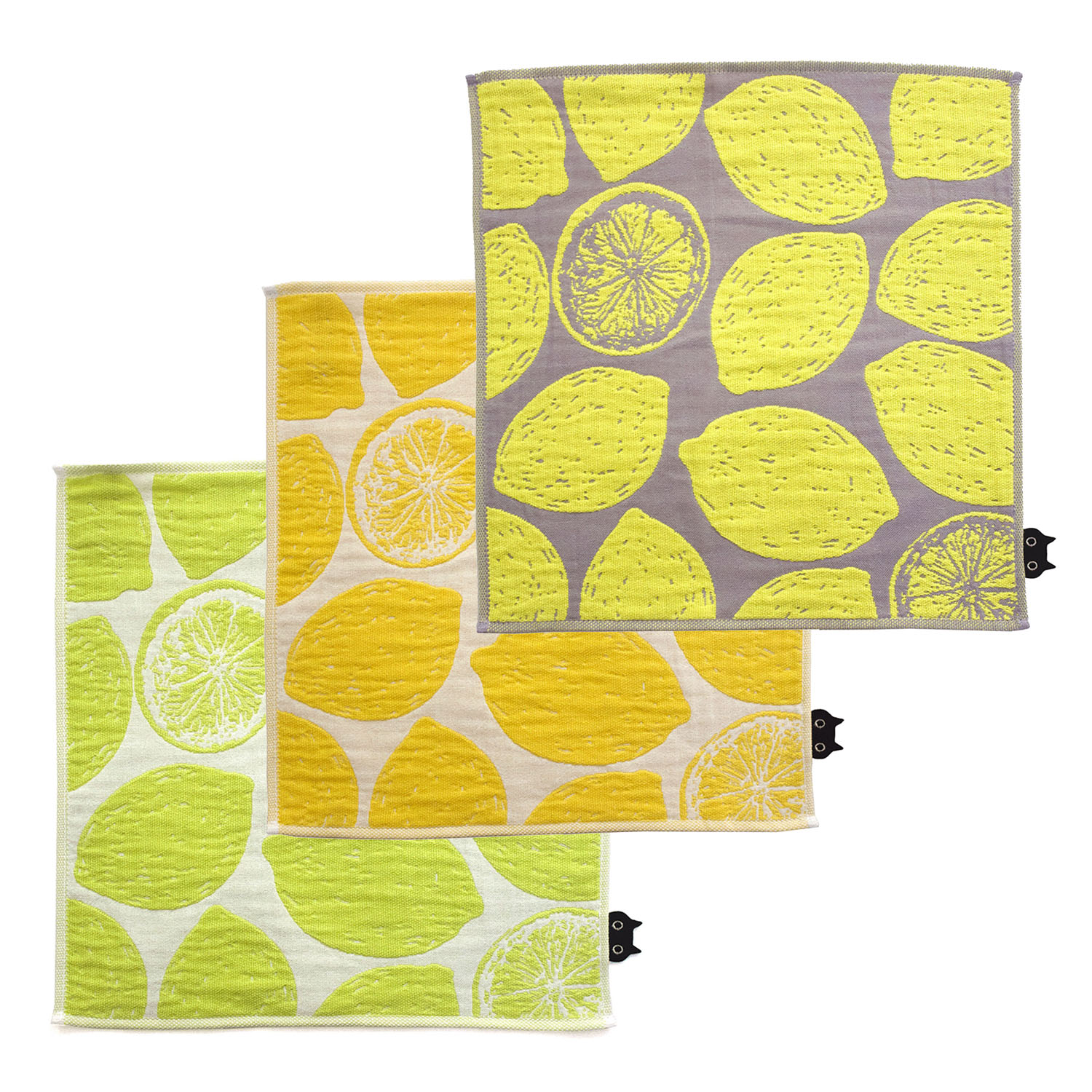 三重ガーゼハンカチ レモン