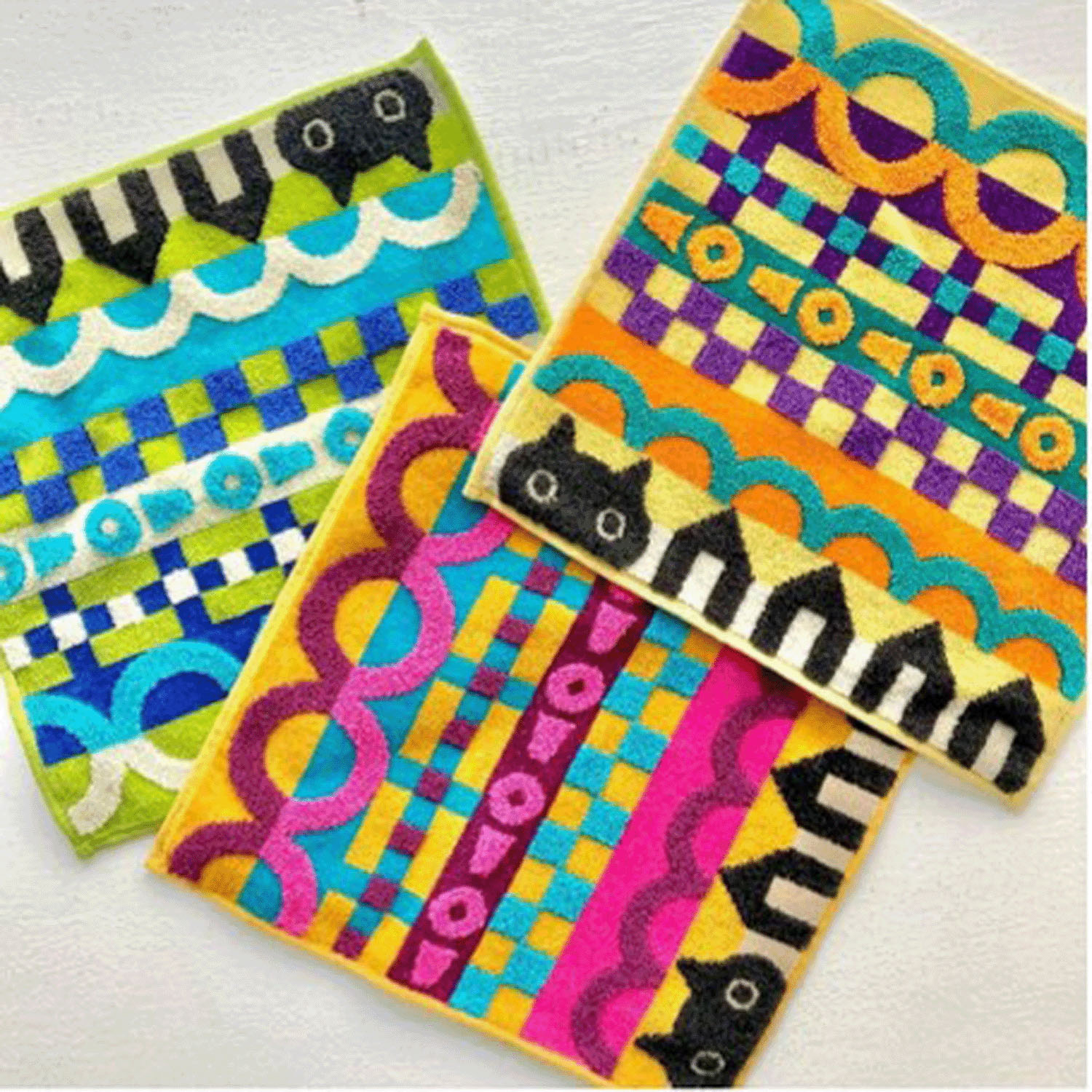 マタノアツコ タオルハンカチ MEMEキルト - 画像1