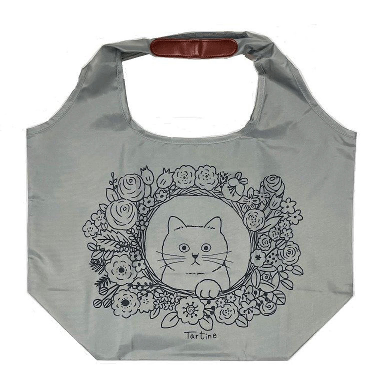 タルティーヌ横型エコバッグ グレー
