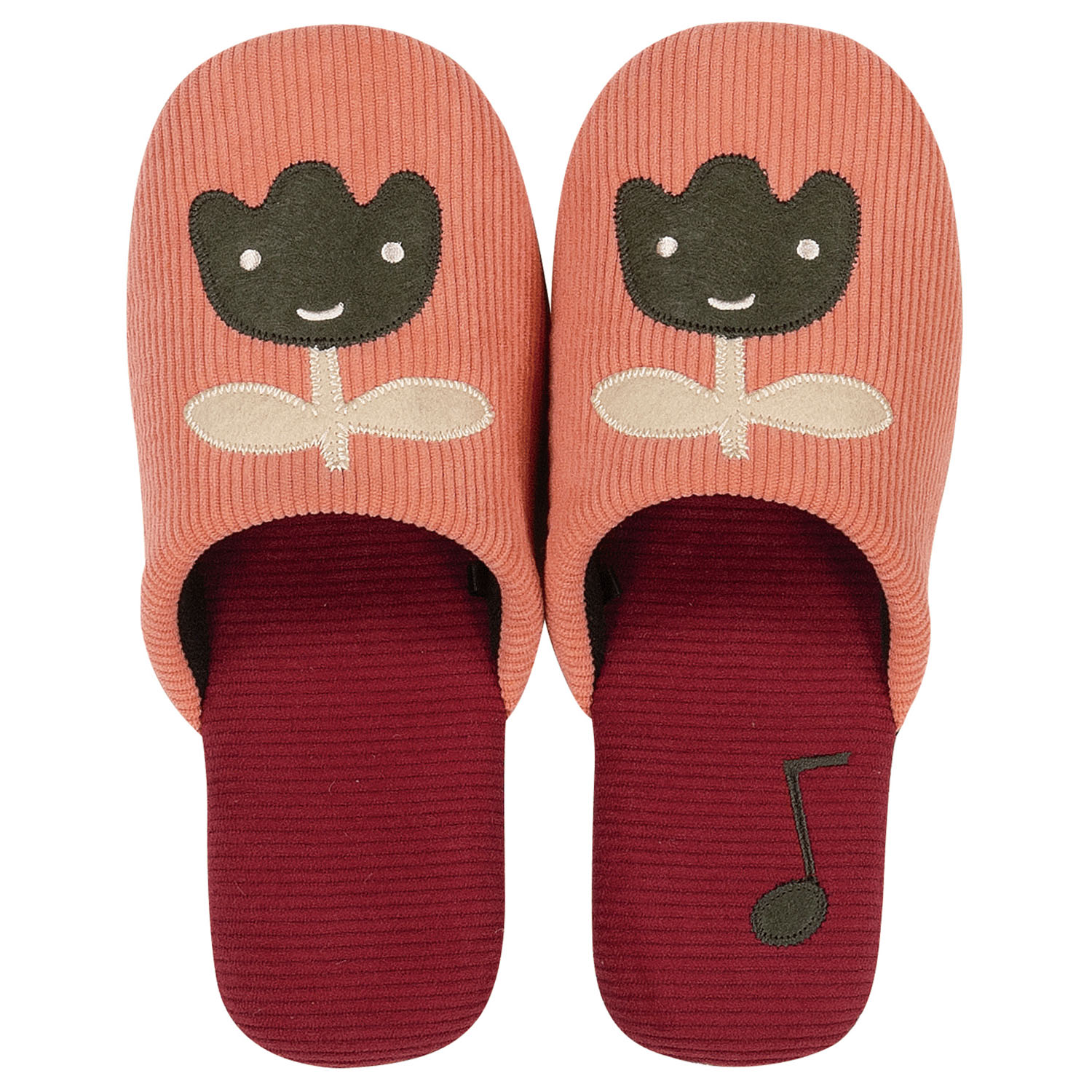 マタノアツコ スリッパL チューリップ ピンク