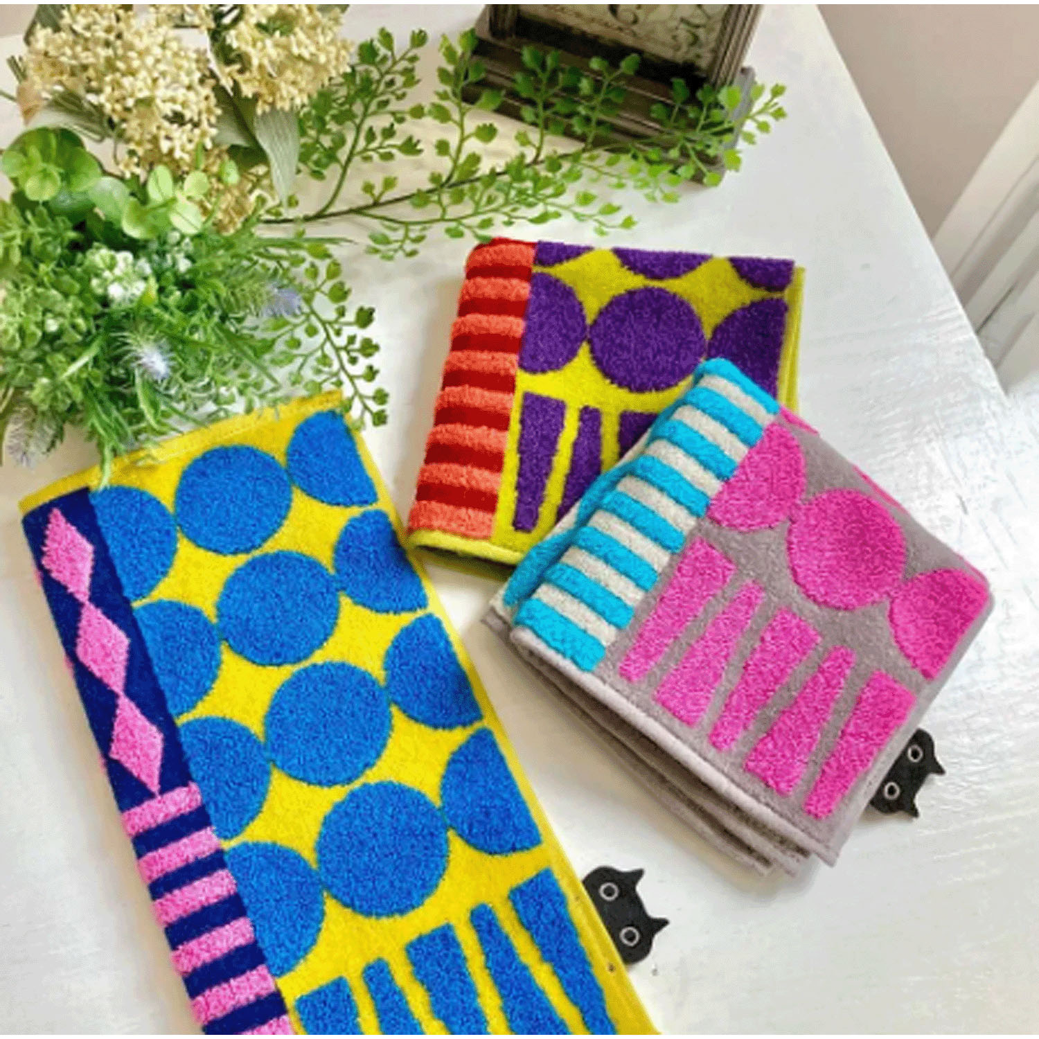 マタノアツコ タオルハンカチ パッチワーク