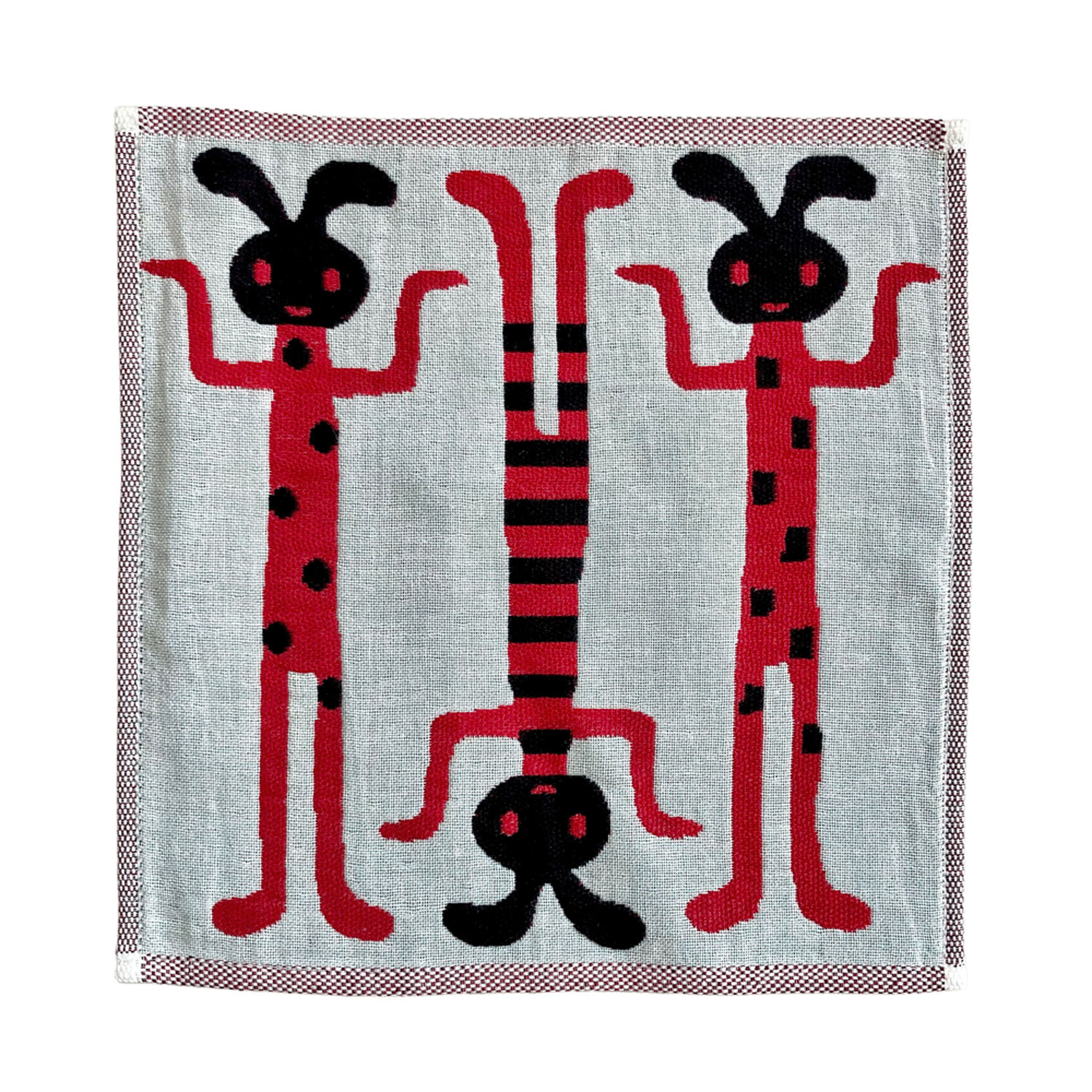 マタノアツコ 3重ガーゼミニハンカチ やせたうさぎ - 画像2