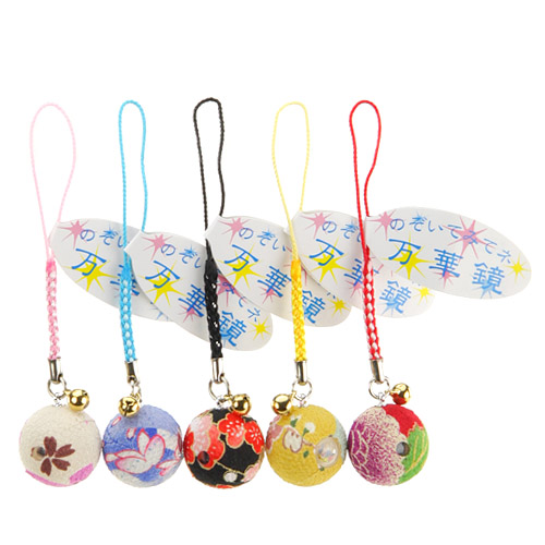 万華鏡根付 古布調