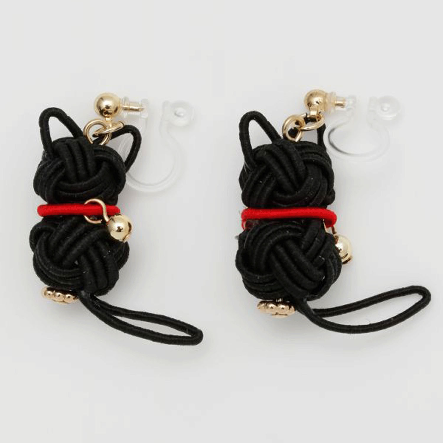 水引 和猫イヤリング - 画像3