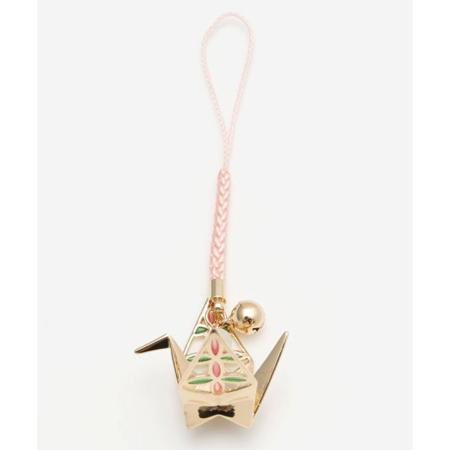 折り鶴 透け色ストラップ - 画像1