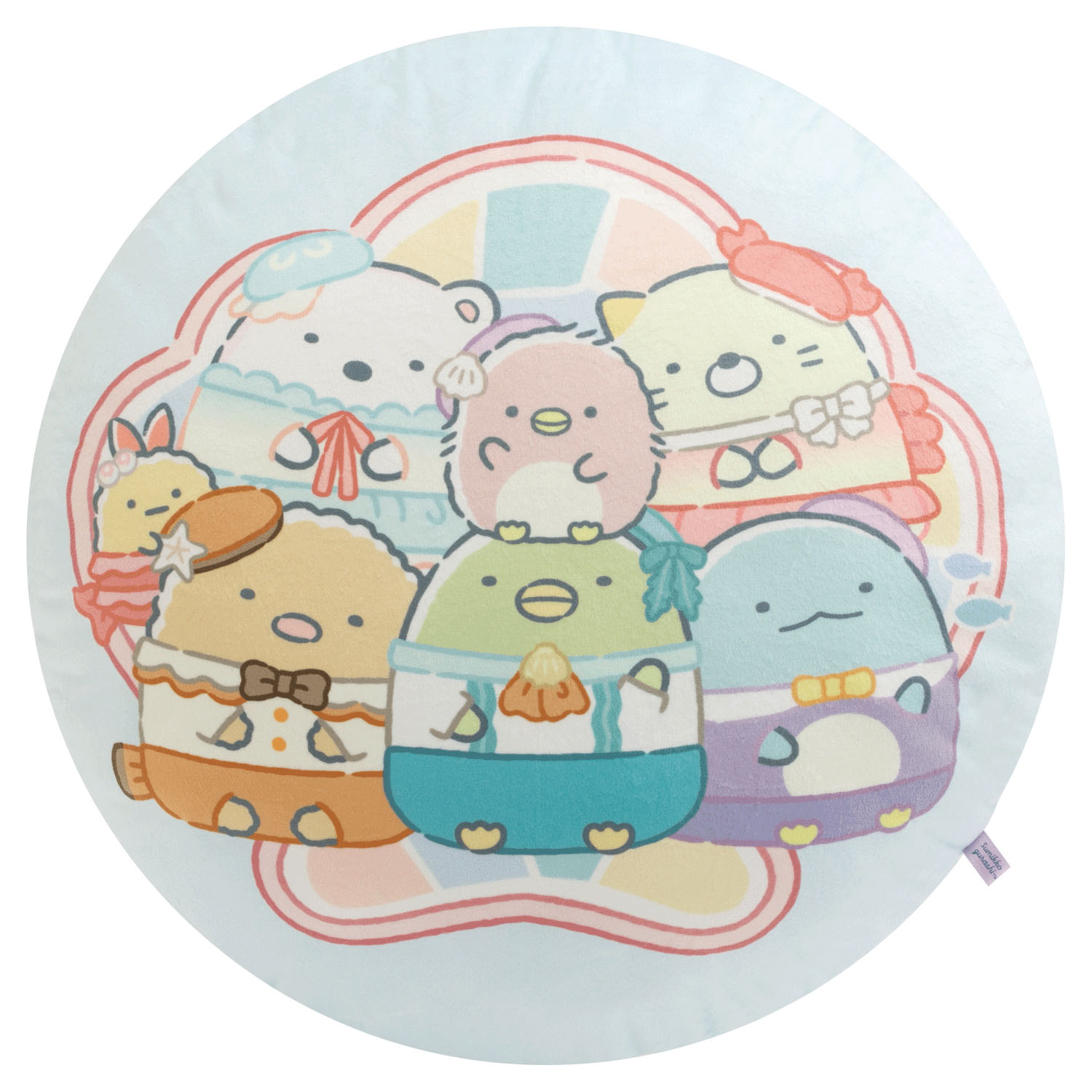 すみっコぐらし  クッション 「ぺんぎんラグーン」